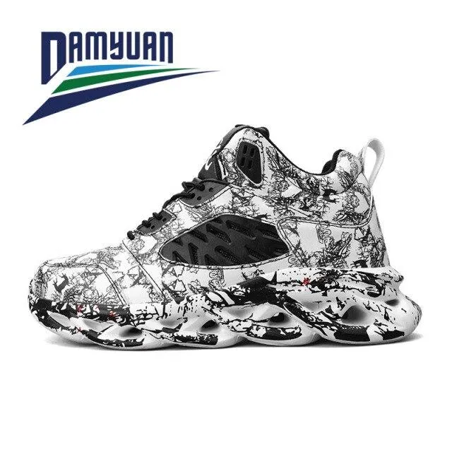 Damyuan Fashion Men Comfortables Breathable Non-leather Casual Lightweight Running Wear-resistant Gym Shoes Sneakers Jogging