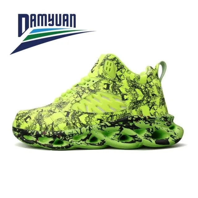 Damyuan Fashion Men Comfortables Breathable Non-leather Casual Lightweight Running Wear-resistant Gym Shoes Sneakers Jogging