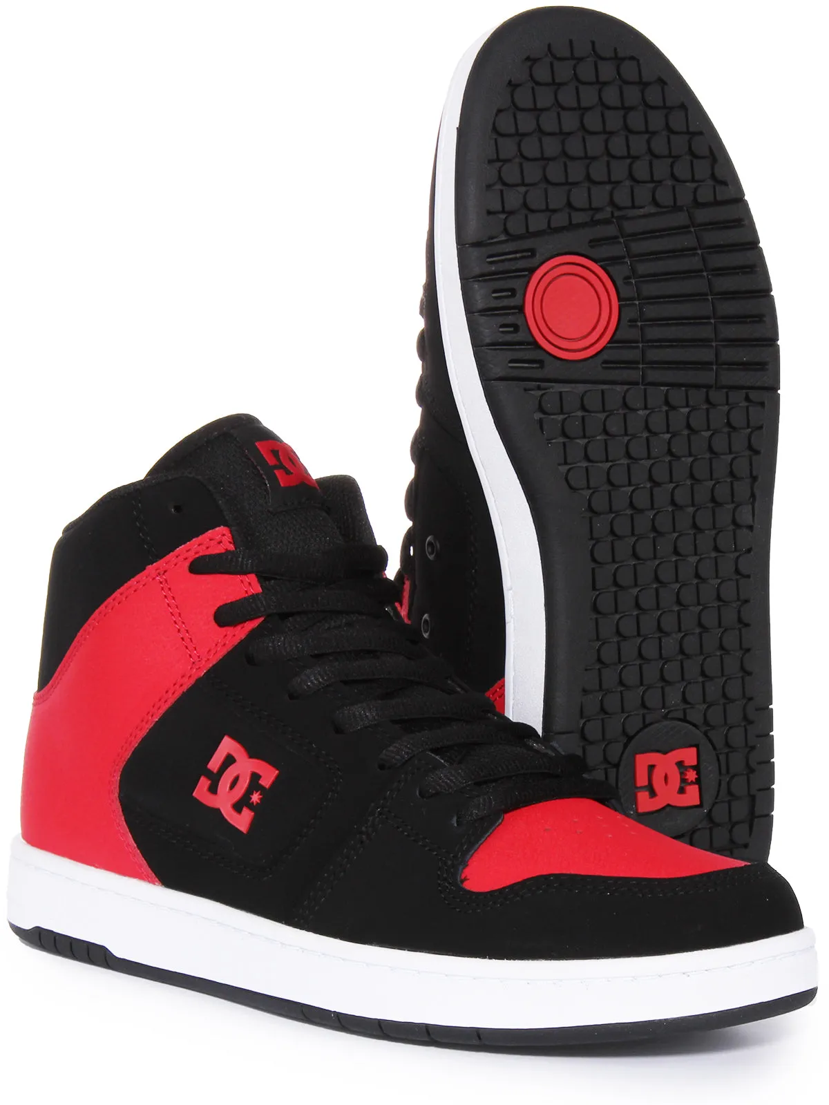 Dc Shoes Manteca 4 Hi In Black Red For Men