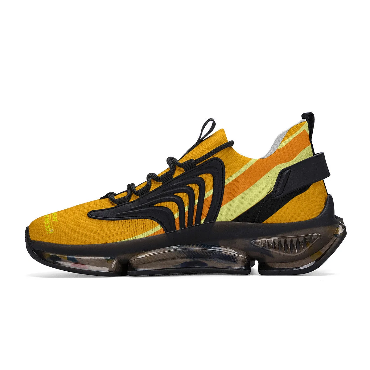 DCYG X2 Orange & Yellow  Air Max React Sneakers - Black