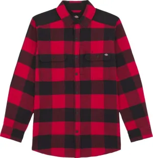 Dickies Men&#x27;s Performance Heavy Flannel Check Shirt Red/Black | Buy Dickies Men&#x27;s Performance Heavy Flannel Check Shirt Red/Black here | Outnorth