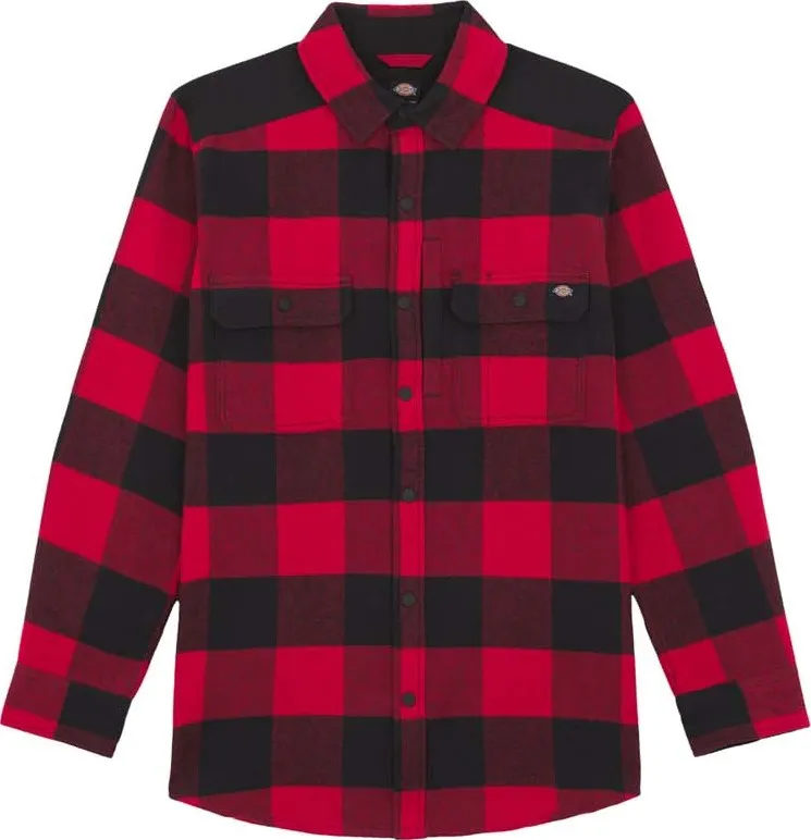 Dickies Men&#x27;s Performance Heavy Flannel Check Shirt Red/Black | Buy Dickies Men&#x27;s Performance Heavy Flannel Check Shirt Red/Black here | Outnorth