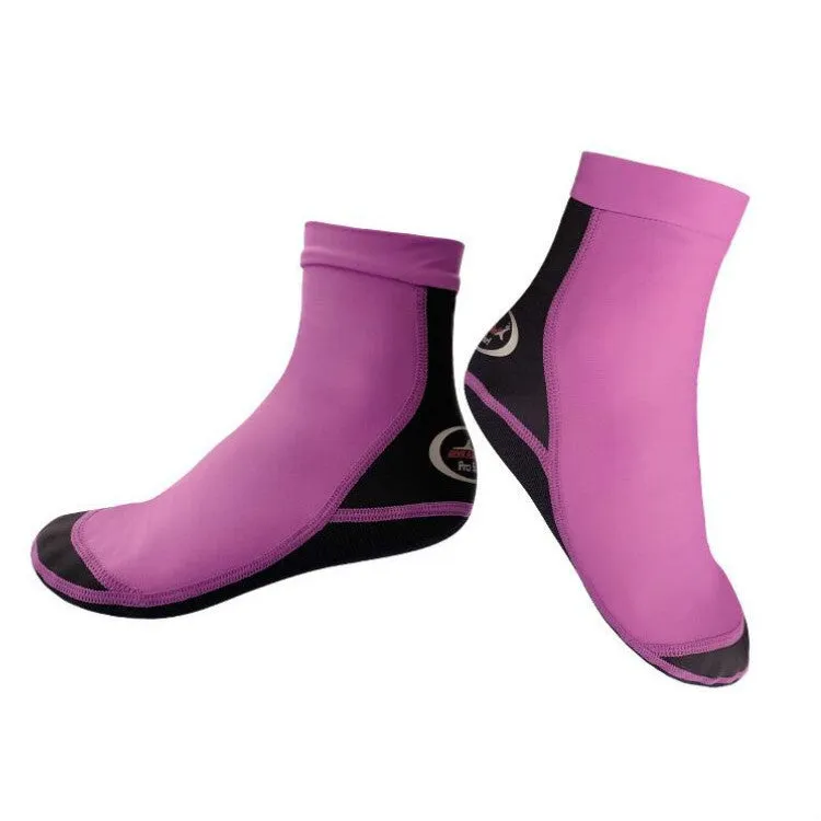 DIVE & SAIL 1.5mm Neoprene   Nylon Snorkeling Socks Diving Socks Anti-slip Anti-scratch Beach Socks, Size:M  (36-38)(Women Purple)