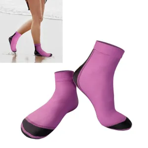 DIVE & SAIL 1.5mm Neoprene   Nylon Snorkeling Socks Diving Socks Anti-slip Anti-scratch Beach Socks, Size:M  (36-38)(Women Purple)