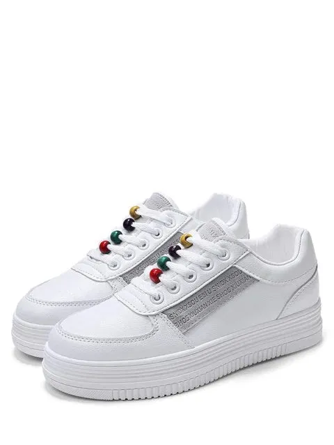 Dreamy  Beads Platform Sports Shoes