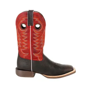 'Durango' Men's 13" Rebel Pro Western Square Toe - Chestnut / Crimson