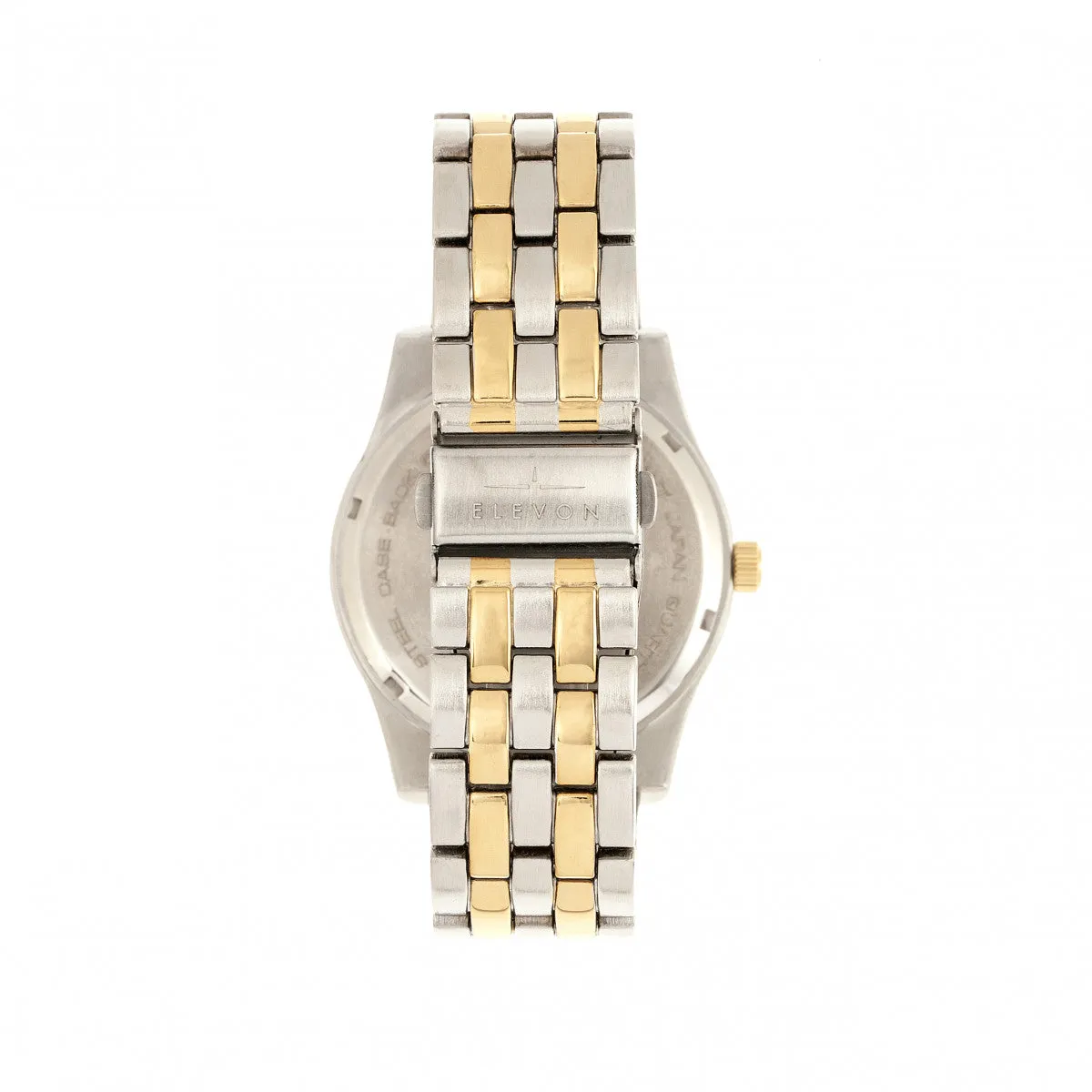 Elevon Garrison Bracelet Watch w/Date - Gold/White