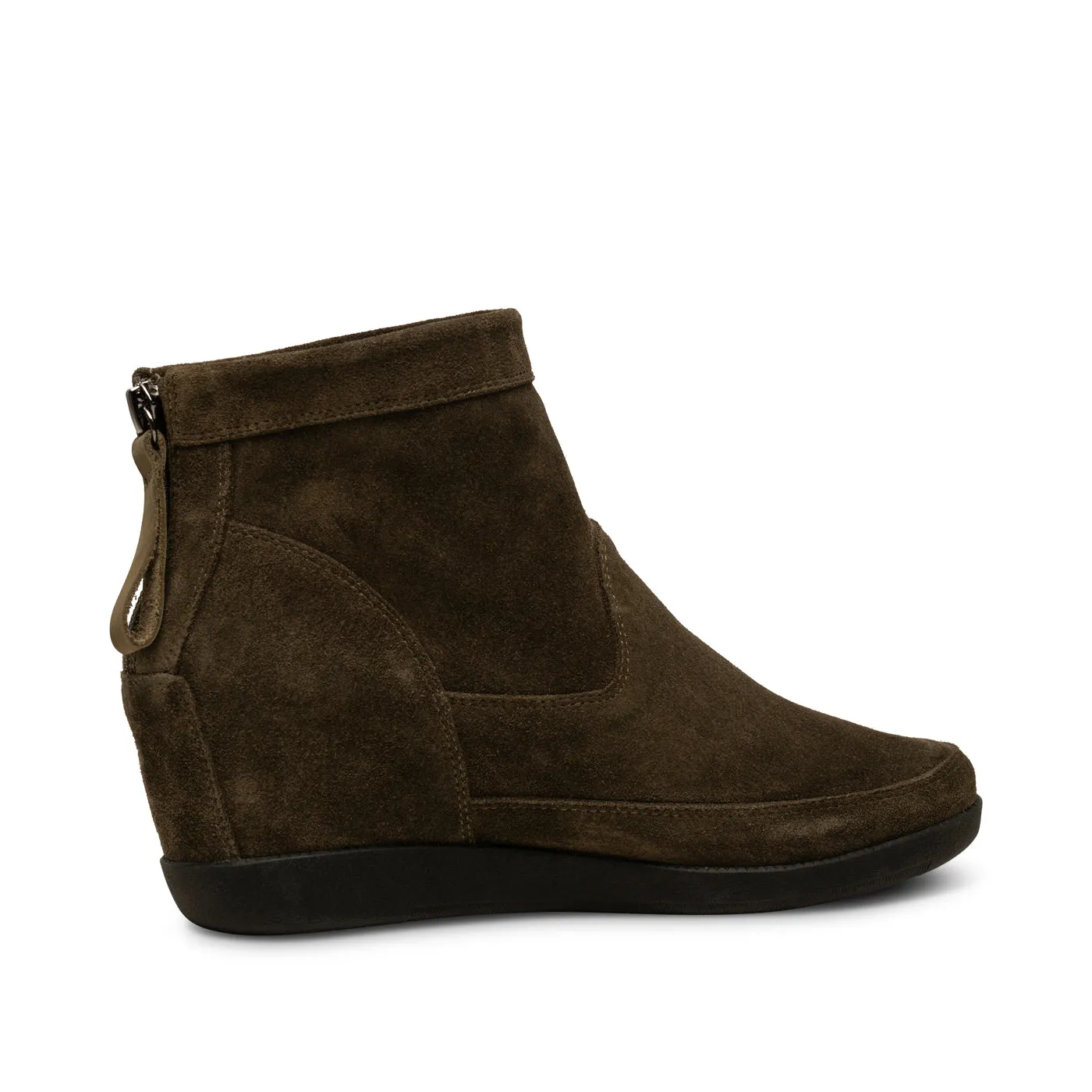 Emmy Suede Wedge - DARK OLIVE/DARK OLIVE