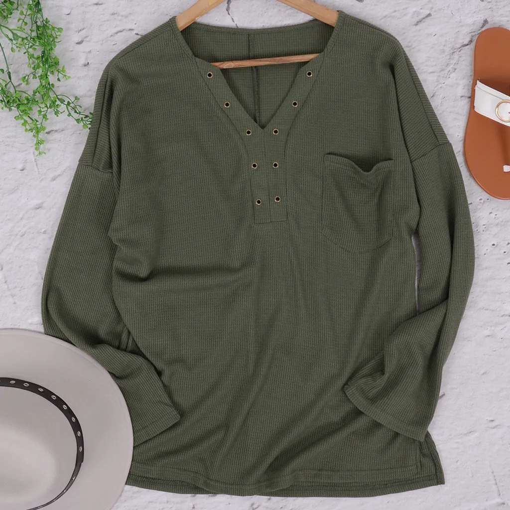 Eyelet Pocket Lounge Tunic