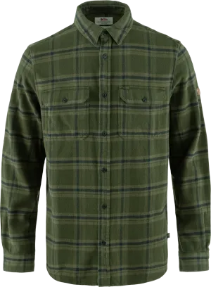 Fjällräven Men&#x27;s Övik Heavy Flannel Shirt Deep Forest-Laurel Green | Buy Fjällräven Men&#x27;s Övik Heavy Flannel Shirt Deep Forest-Laurel Green here | Outnorth