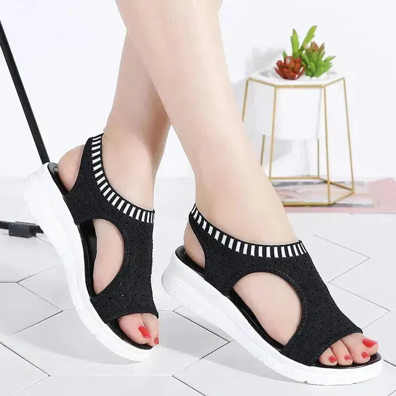 Flat bottom casual student mesh women's shoes