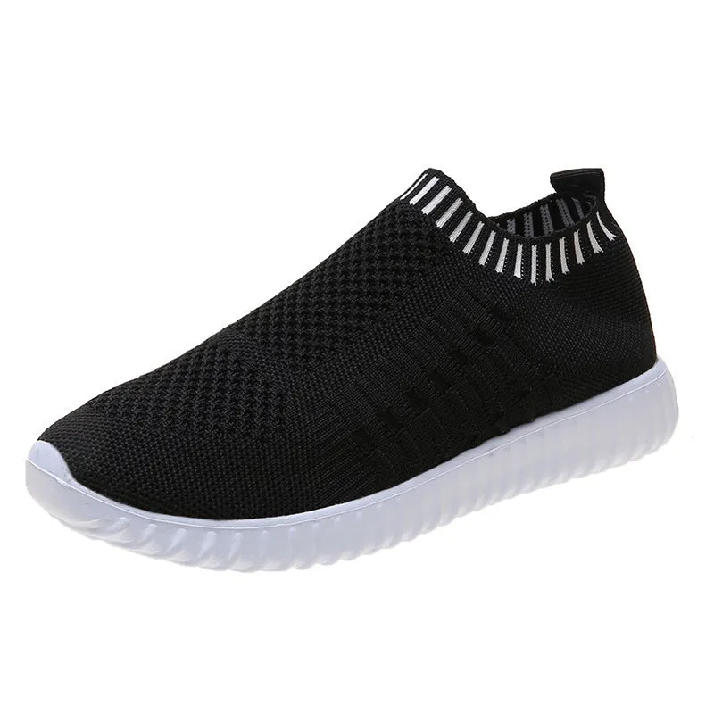 Flying Woven Breathable Light Sports Casual Shoes