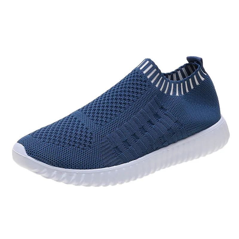 Flying Woven Breathable Light Sports Casual Shoes