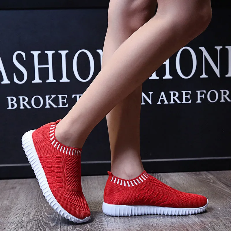 Flying Woven Breathable Light Sports Casual Shoes