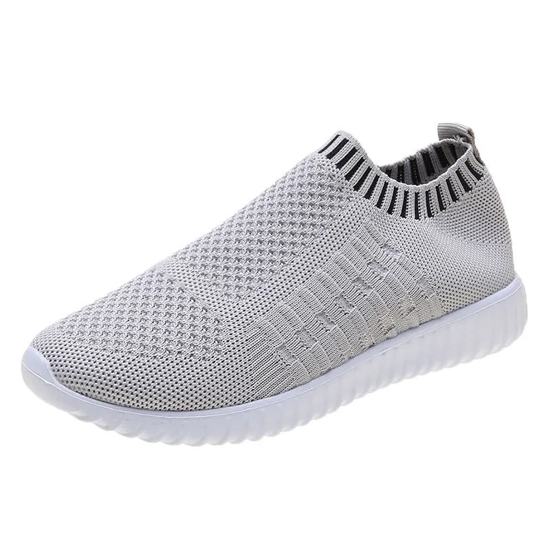 Flying Woven Breathable Light Sports Casual Shoes