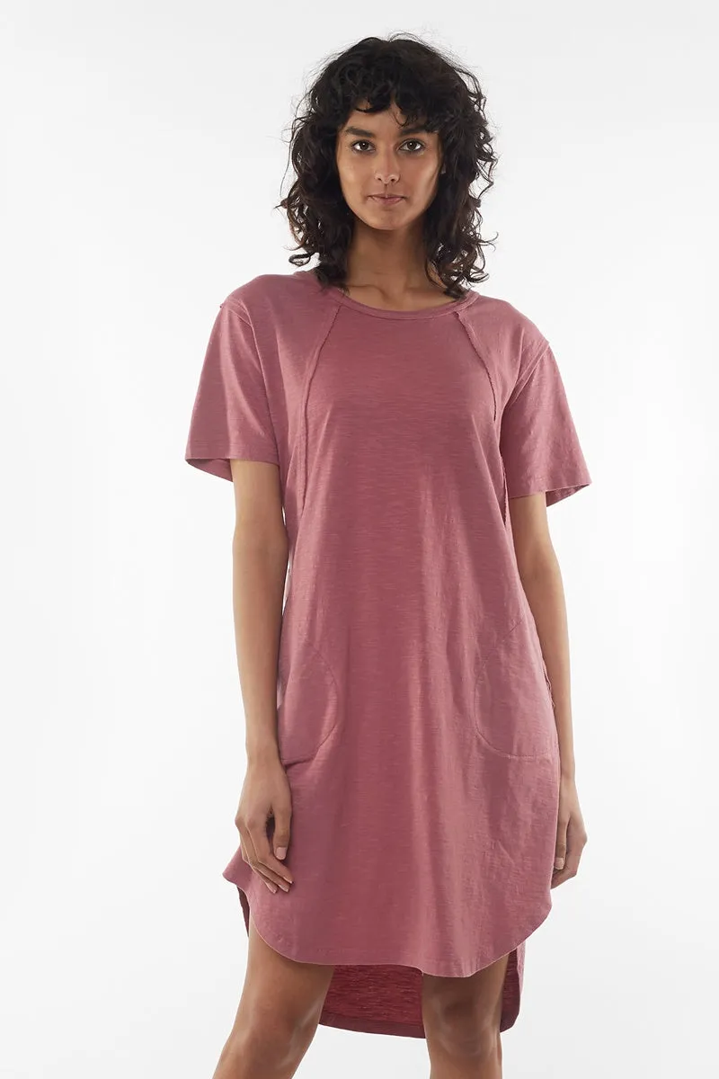 Foxwood - Mackenzie Short Sleeve Dress - Burgandy