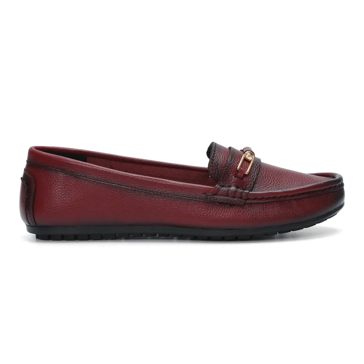 FRANCE Genuine Leather Formal Bellies For Women | Horsebit Loafers