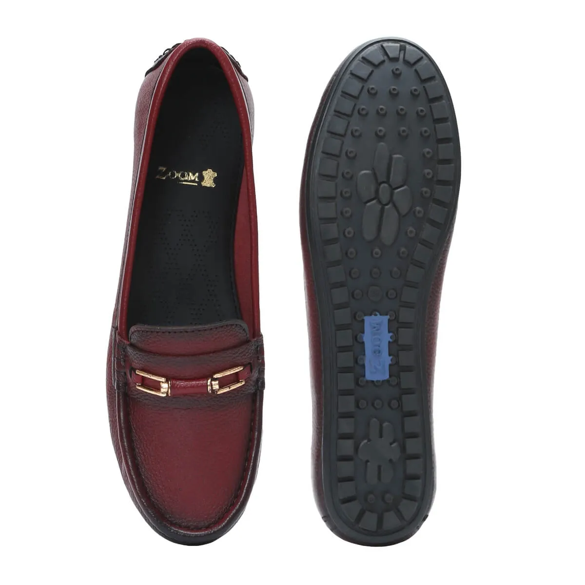 FRANCE Genuine Leather Formal Bellies For Women | Horsebit Loafers