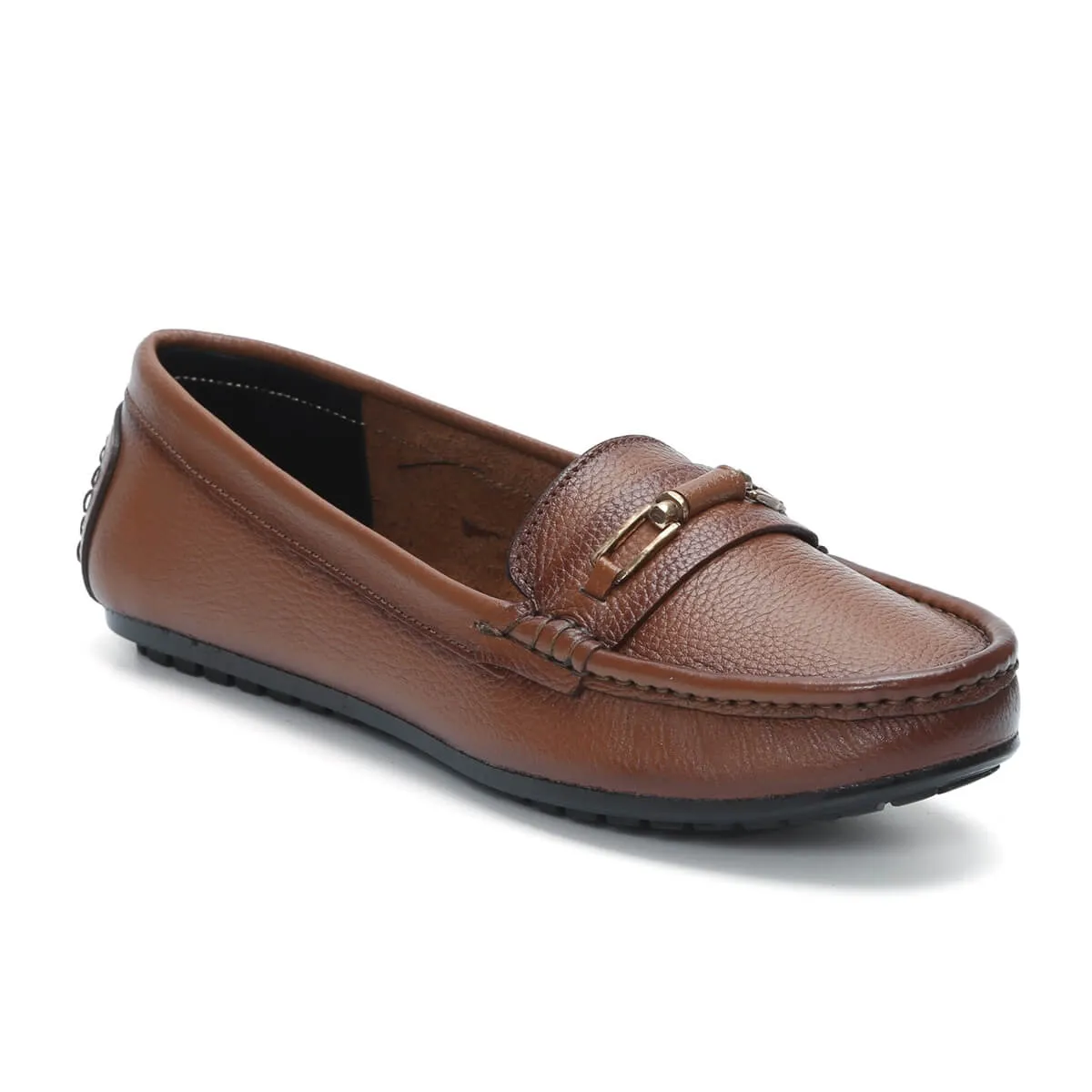 FRANCE Genuine Leather Formal Bellies For Women | Horsebit Loafers