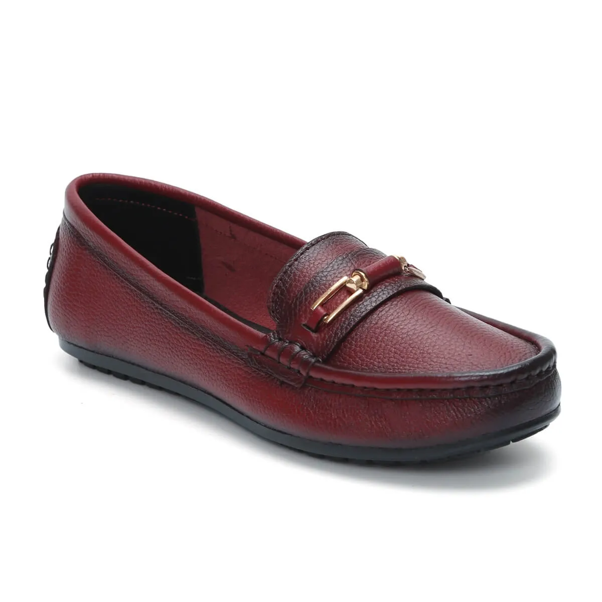 FRANCE Genuine Leather Formal Bellies For Women | Horsebit Loafers