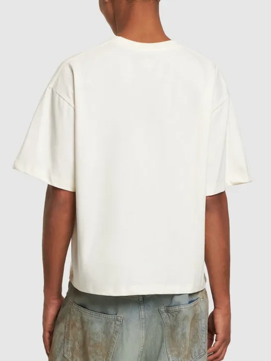 Garment Workshop   Boxy fit t-shirt w/ double embroidery 