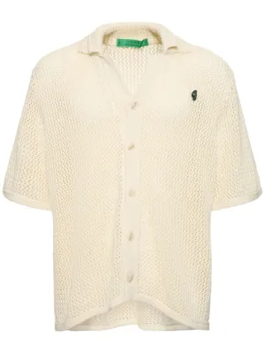 Garment Workshop   Knitted crochet short sleeve shirt 