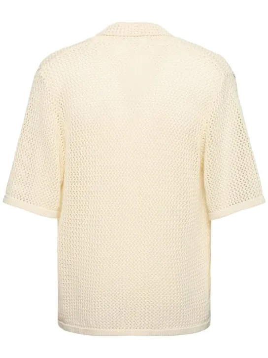 Garment Workshop   Knitted crochet short sleeve shirt 