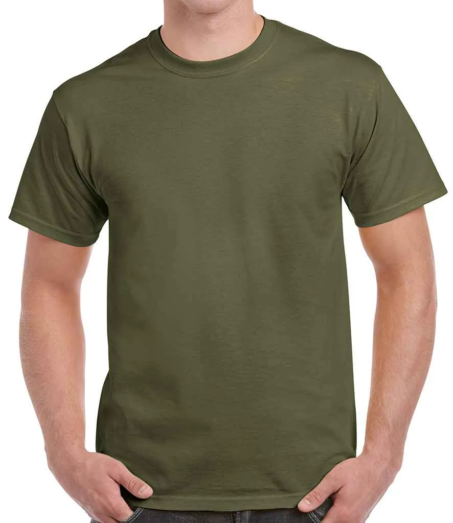 Gildan Heavy Cotton T-Shirt - Brown, Green