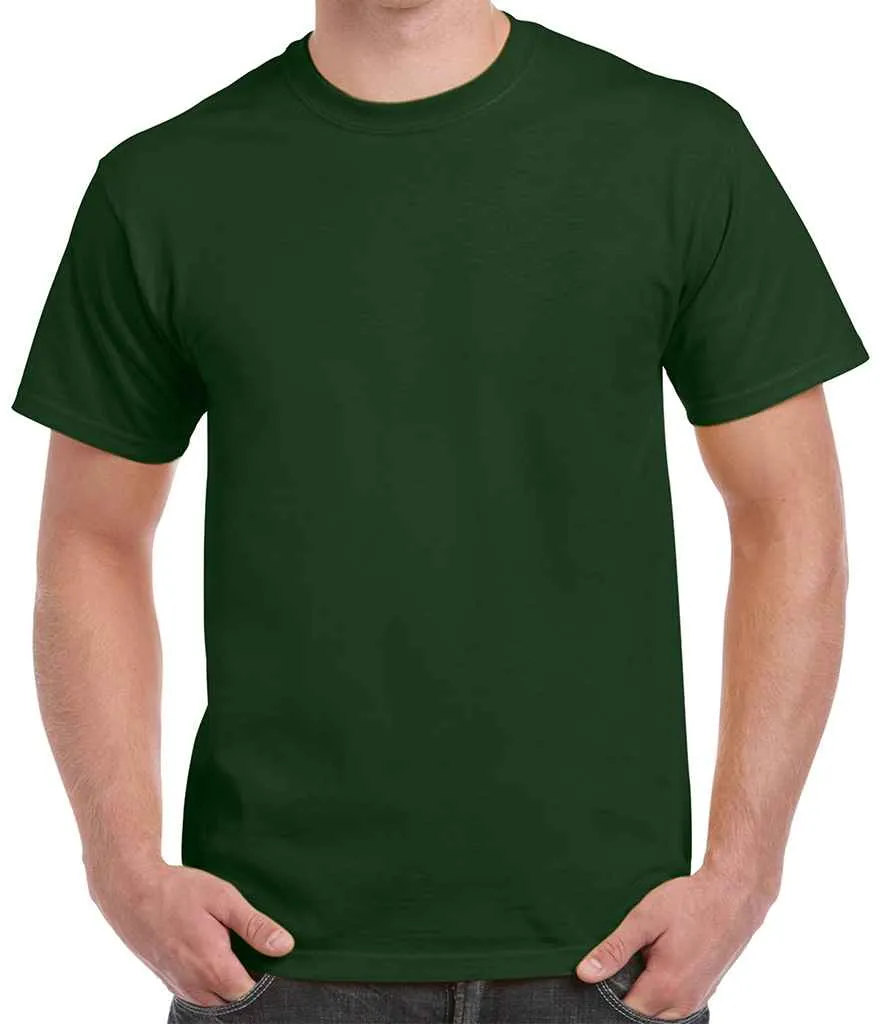 Gildan Heavy Cotton T-Shirt - Brown, Green