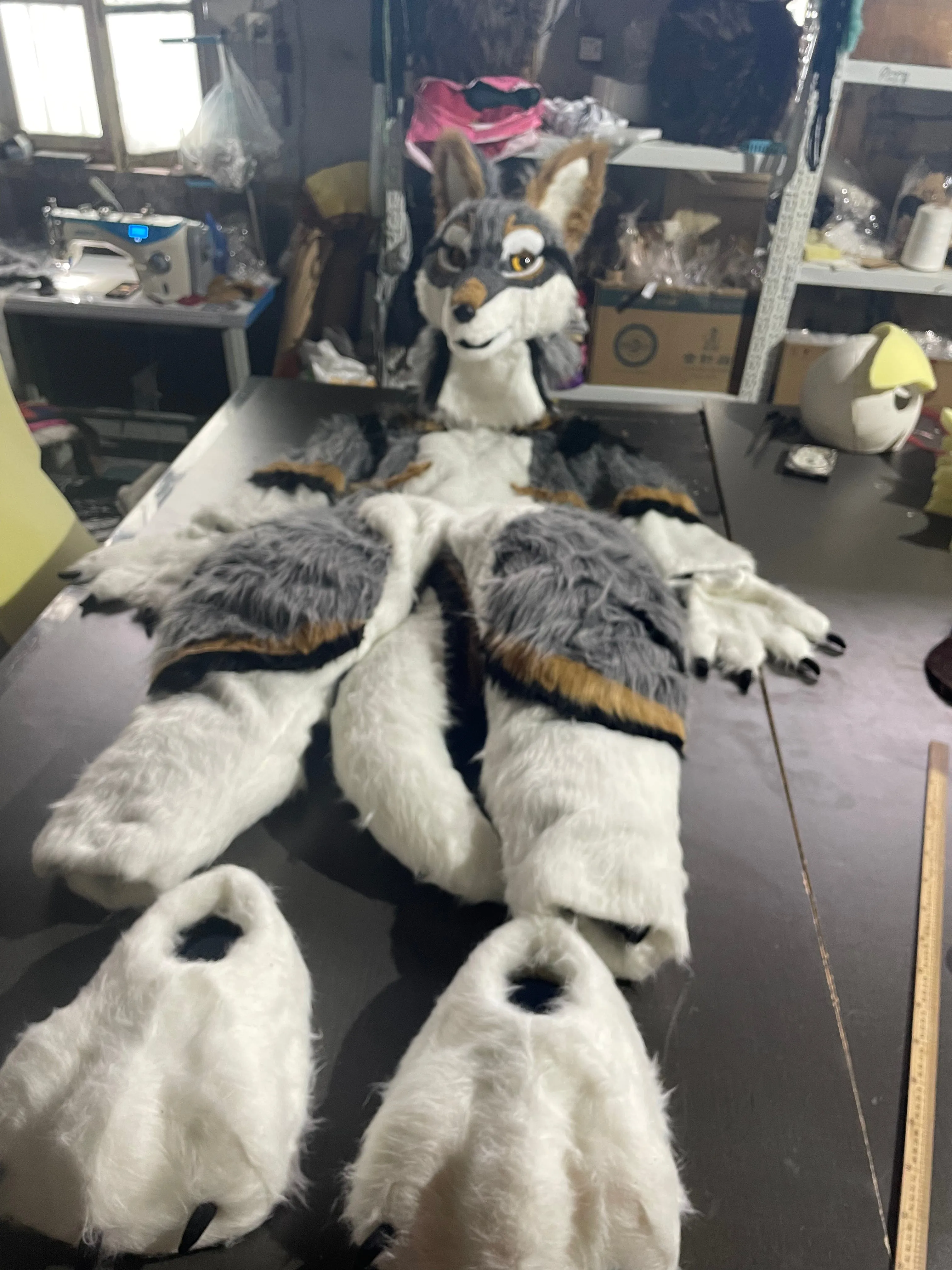 Gray Wolf Fursuit Kigurumi Furry Costumes Furries