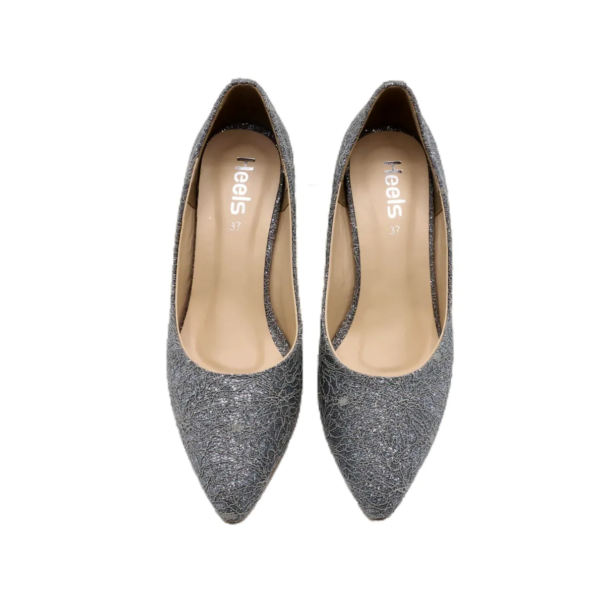 Grey Fancy Court Shoes L00850038