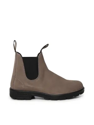 Grey Suede Water-Resistant Chelsea Boots