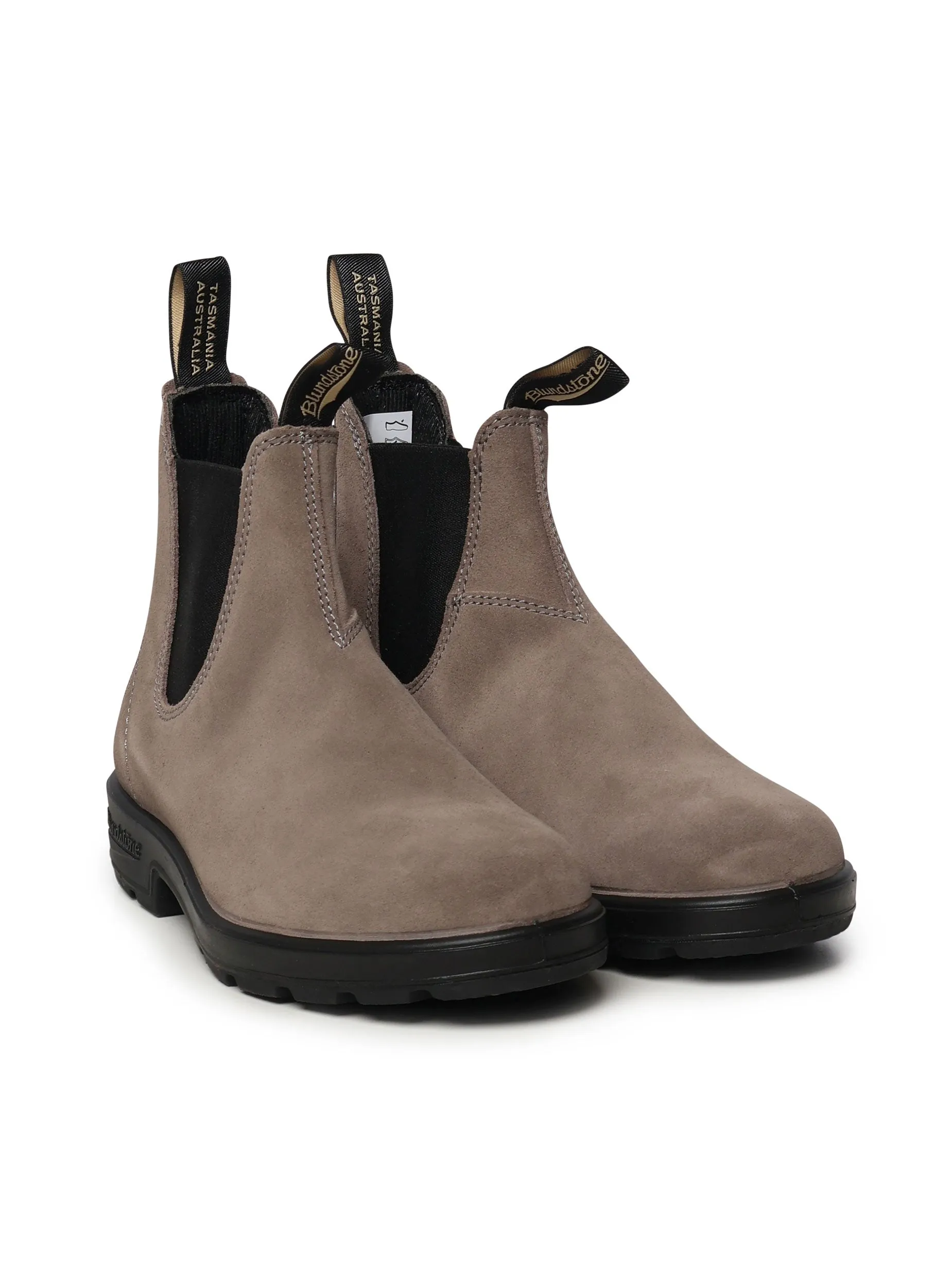 Grey Suede Water-Resistant Chelsea Boots