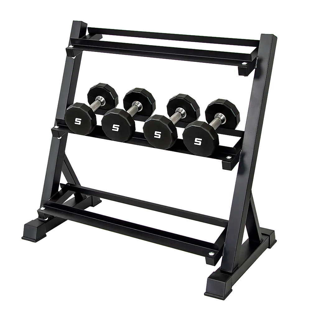 Heavy-Duty 3-Tier Dumbbell Rack, 300kg Capacity, Home Gym