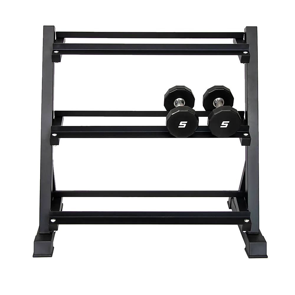 Heavy-Duty 3-Tier Dumbbell Rack, 300kg Capacity, Home Gym