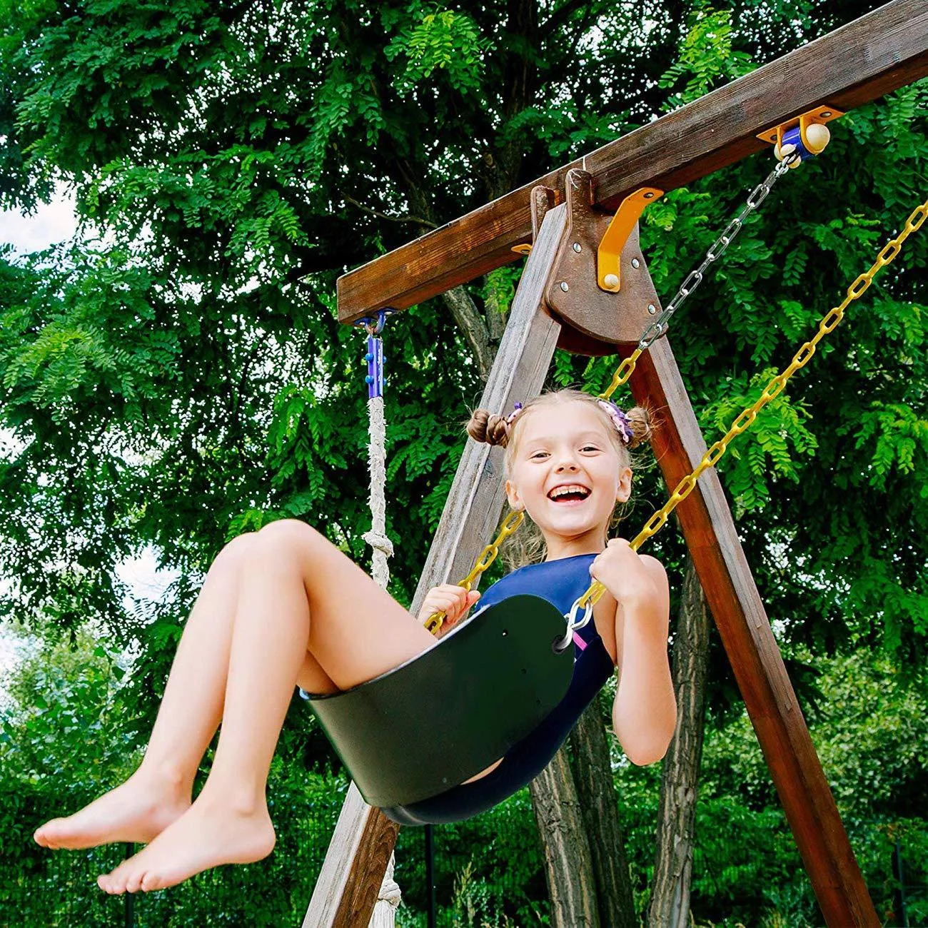 Heavy Duty Swings Seats with Coated Chain