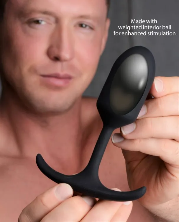 Heavy Hitters Premium Silicone Weighted Anal Plug: S-XL