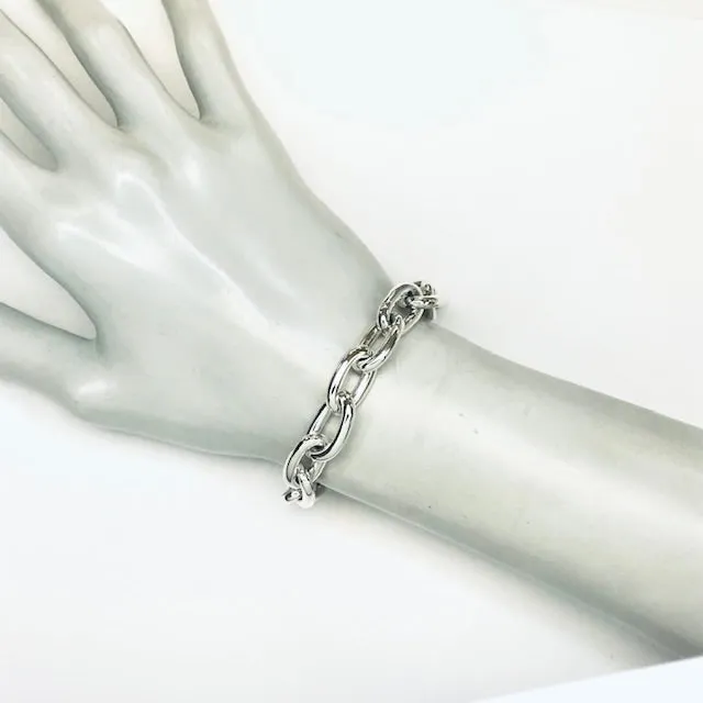 Heavy Oval Link Bracelet