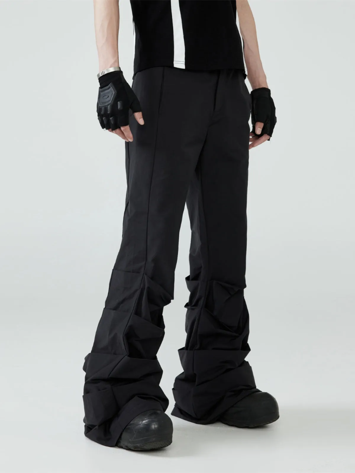 Heavy Pleats Casual Pants