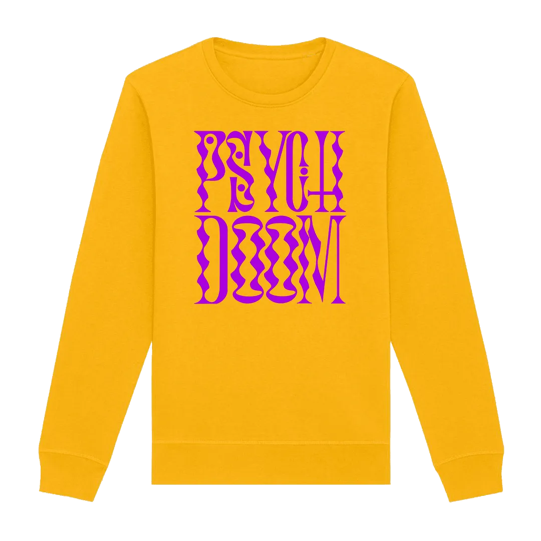 Heavy Threads - Psych Doom Purple Logo Crewneck Sweatshirt