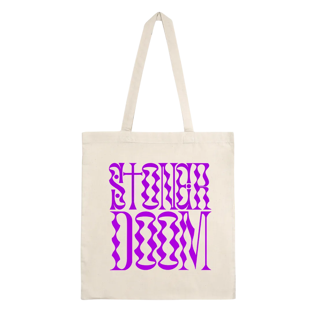 Heavy Threads - Stoner Doom Purple Logo Tote Bag