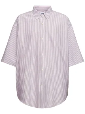 Hed Mayner   Pinstriped heavy cotton shirt 