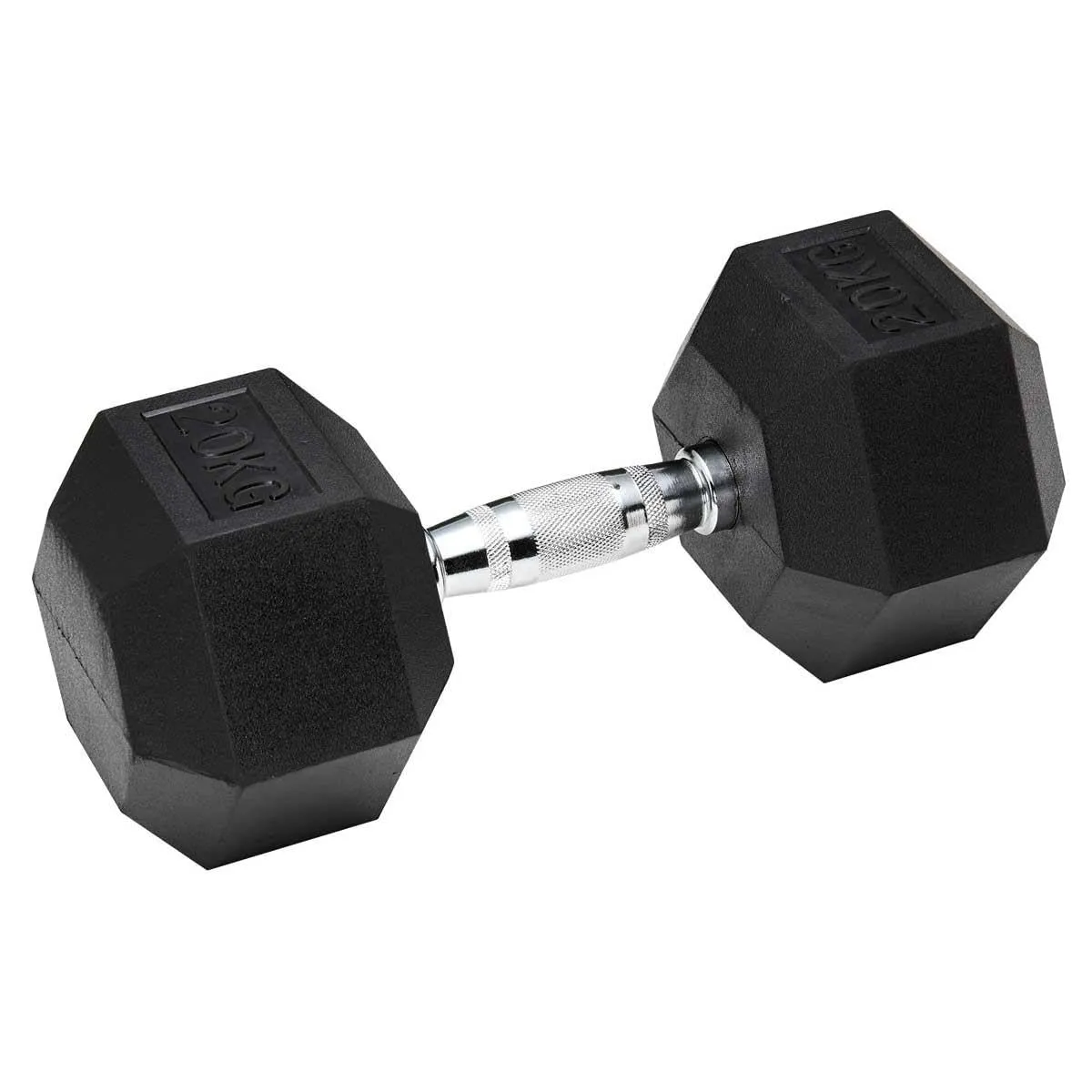 Hex Dumbbell for Home Gym use| Fitness gear |Gym Exercise| Workout Essentials | Gym Dumbbell | Dumbbell Weight for Men & Women | Home Workouts-Fitness | 20 kg dumbbell x 1 | Black