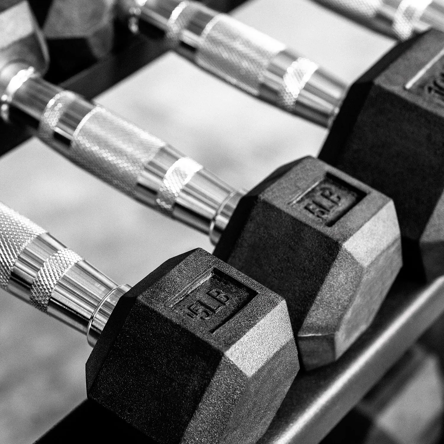 Hex Dumbbell Set (5-50lbs) & Heavy Duty Bench Bundle