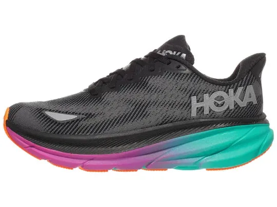 Hoka | Clifton 9 GTX | Women's | Black/Electric Aqua