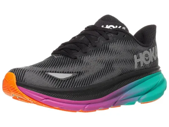 Hoka | Clifton 9 GTX | Women's | Black/Electric Aqua