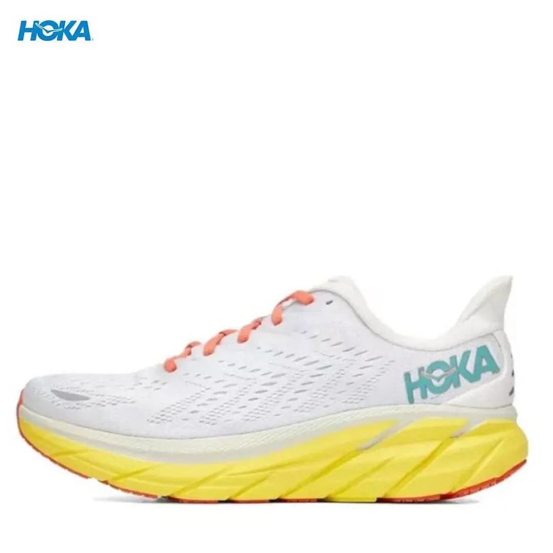 HOKA ONE Clifton 8 Running Trainers Illuminating Yellow