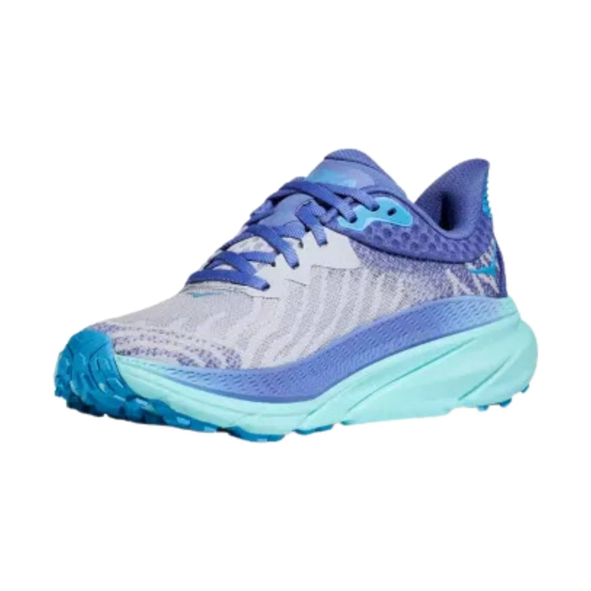 HOKA Women's Challenger 7 Trail Running Shoes - Ether/Cosmos