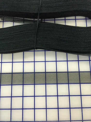 Horsehair: 01 inch Wide Heavy Black