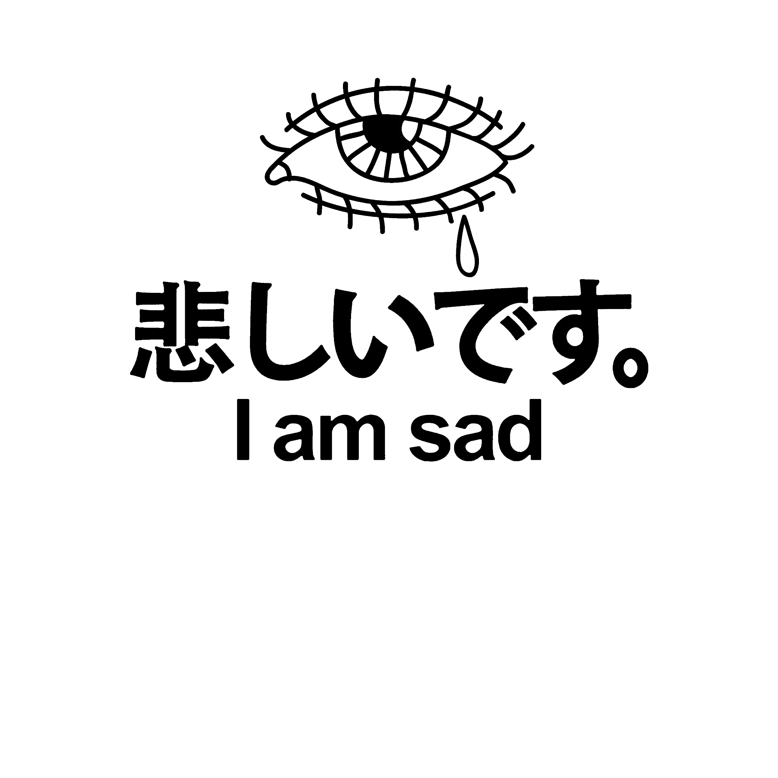 I Am Sad Kanji Classic Tee